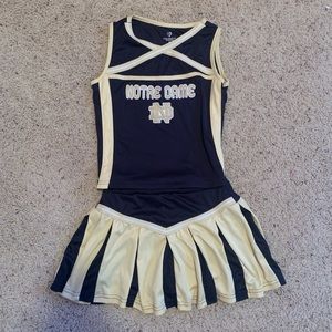 Notre Dame cheerleading outfit - like new - 7/8 M